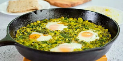 طرز تهیه باقالی خشکاویج (باقلا وابیج) با دستور گیلانی
