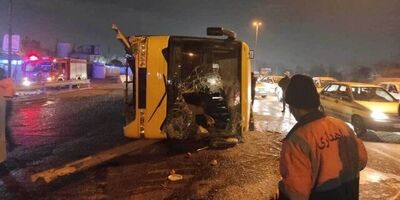 مصدومیت ۲۶ نفر در پی حادثه تصادف در شهرضا
