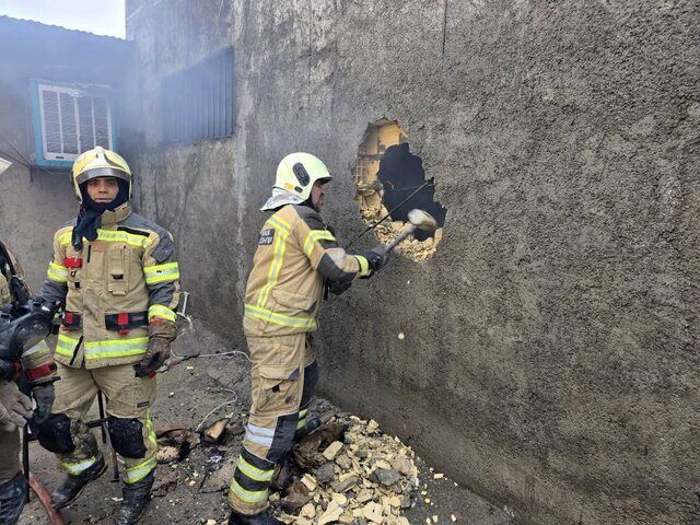 آتش‌سوزی در کارگاه رنگرزی شهرک گلریز