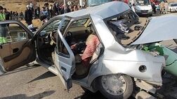 تصادف مرگبار پژو ۴۰۵ باتریلی در دلیجان+ فیلم
