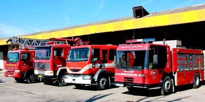 آتش‌سوزی انبار لباس در جنوب تهران