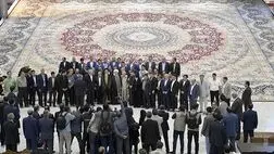 تنها 5 نفر در کارگاه بافنده بزرگترین فرش دستباف جهان بیمه هستند