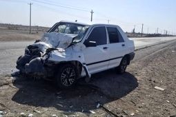 تصادف خودروی حامل معلمان در محور ریگان