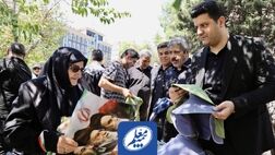 بازدید مدیرعامل صندوق ذخیره فرهنگیان از موکب خدمت‌رسانی بیمه معلم در مراسم تشییع رهبر شهید
