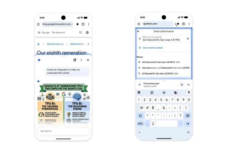 کروم هوشمندتر از همیشه؛ تلفیق کامل جمنای و قابلیت وب‌گردی خودکار با مرورگر اندروید
