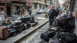 حریق یک انباری در خیابان لاله‌زار