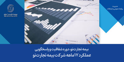 گزارش عملکرد 17 ماهه شرکت بیمه تجارت‌نو

