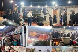 خدمت‌رسانی شبانه‌روزی موکب بیمه ایران در مسیر زائران حسینی