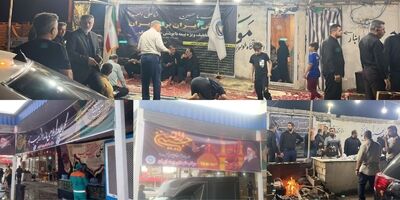 خدمت‌رسانی شبانه‌روزی موکب بیمه ایران در مسیر زائران حسینی