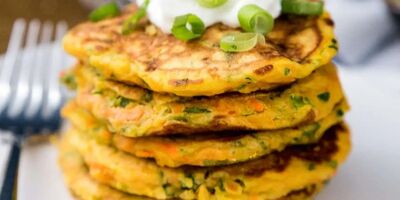 پنکیک سبزیجات؛ یک میان وعده فوری و مقوی برای کودکان

