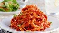 پاستا فتوچینی با سس گوجه ، سیر و فلفل کبابی + روش تهیه