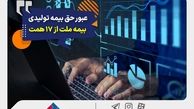 عبور حق بیمه تولیدی «ملت» از 17 همت | بیمه ملت دی‌ماه یک هزار و 530 میلیارد تومان بیمه‌نامه فروخت
