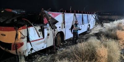 جزئیات واژگونی اتوبوس زائران کربلا در جاده قروه