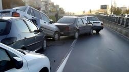 درگیری بعد از تصادف زنجیره‌ای 13 مصدوم داشت
