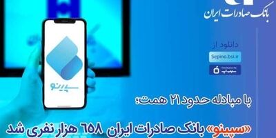 سپینو بانک صادرات ایران 658 هزار نفری شد
