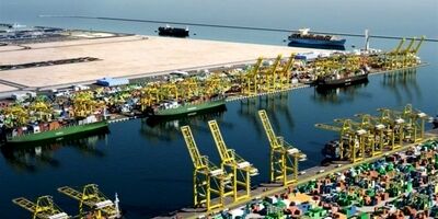 بندر جبل علی امارات  تعطیل شد