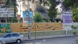 آتش‌سوزی در بیمارستان عشایر خرم‌آباد
