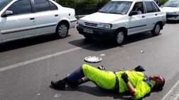 جان باختن پاکبان شهرداری بر اثر بی‌احتیاطی راننده سواری
