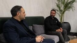 دیدار سرپرست بانک توسعه صادرات ایران با خانواده شهید علی خان‌بیگی