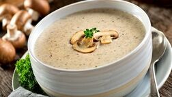 طرز تهیه سوپ شیر و خامه و قارچ 