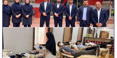 اهداء خون توسط کارکنان برخی شعب بیمه سرمد
