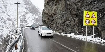 زمستان برفی در گردنه حیران + عکس