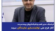 فرشباف، مدیر شعب و شبکه فروش بیمه سرمد: آغاز طرح ملی توانمندسازی نمایندگان سرمد
