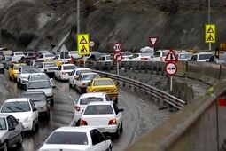 ترافیک سنگین در محورهای منتهی به تهران