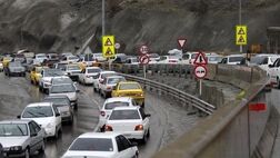 ترافیک سنگین در محور چالوس و هزار
