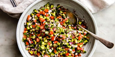 طرز تهیه سالاد شیرازی
