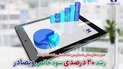 رشد 20 درصدی سود خالص وبصادر
