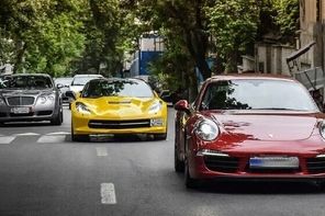 رژه خودروهای لوکس در شمال تهران و اخلال در ترافیک معابر
