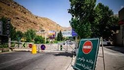 اعمال محدودیت ۲۴ ساعته تردد در محور چالوس و آزادراه تهران-شمال
