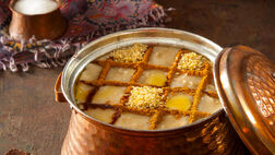 طرز تهیه حلیم رژیمی با جو دو سر پرک و مرغ

