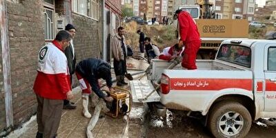 سیل به ۳۰ واحد مسکونی  شهر مهاباد خسارت زد
