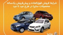 اجرای همزمان دو طرح فروش محصولات سایپا در قالب طرح عید تا عید