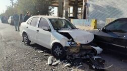 مصدومیت ۱۵ دانش آموز در تصادف ۳ سرویس مدارس
