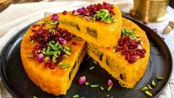 ته چین مرغ و بادمجان مجلسی