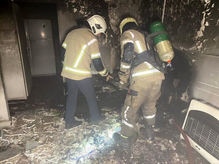 آتش سوزی مرگبار مکانیکی در مشیریه تهران
