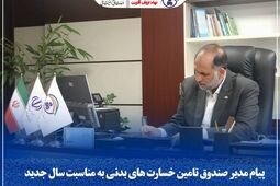 پیام مدیر صندوق تأمین خسارت‌های بدنی به مناسبت سال جدید