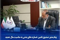 پیام مدیر صندوق تأمین خسارت‌های بدنی به مناسبت سال جدید