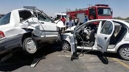 تصادف دو خودرو در جاده زنجان - بیجار ۵ مصدوم برجا گذاشت

