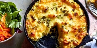 طرز تهیه پای سیب زمینی با بادمجان و قارچ؛ غذای خوشمزه ارزون
