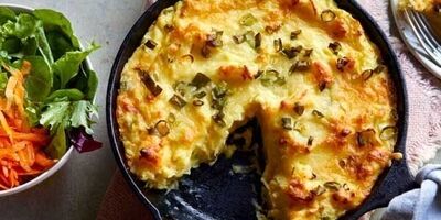 طرز تهیه پای سیب زمینی با بادمجان و قارچ؛ غذای خوشمزه ارزون

