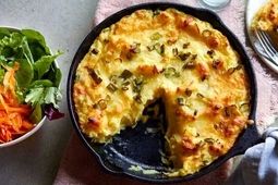 طرز تهیه پای سیب زمینی با بادمجان و قارچ؛ غذای خوشمزه ارزون
