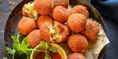 توپک مرغ پنیری؛ یک فینگرفود ساده برای مهمانی ها + طرز تهیه
