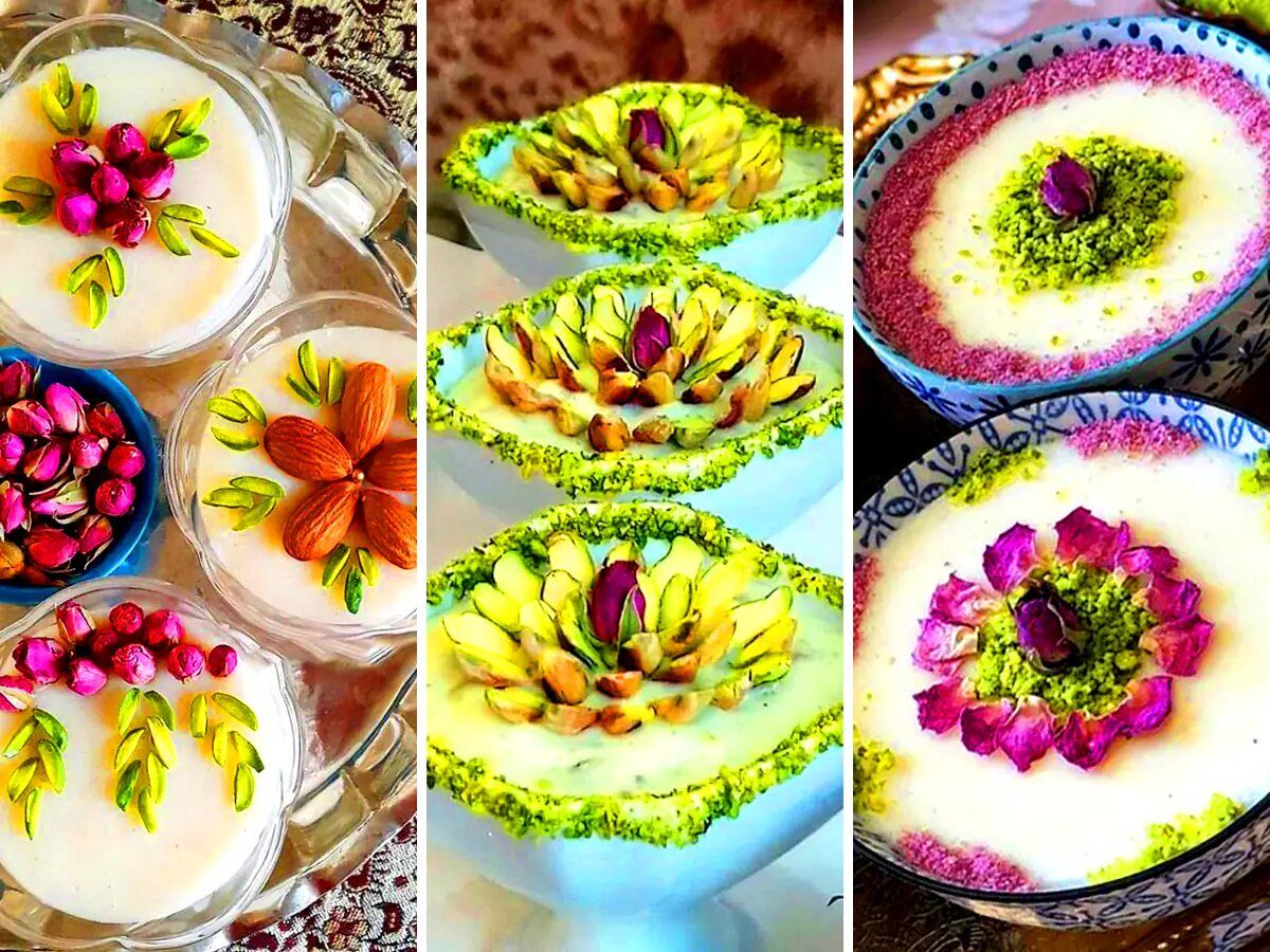 روش تهیه مهلبیه یا پودینگ عربی