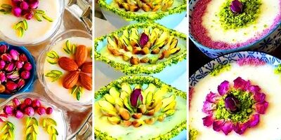 روش تهیه مهلبیه یا پودینگ عربی 
