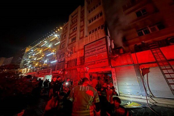 جزئیات حریق گسترده یک ساختمان اقامتی در خیابان سعدی
