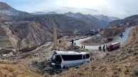 علت حادثه واژگونی اتوبوس در محور هراز مشخص شد